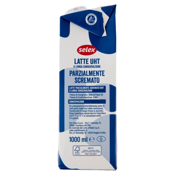 Selex Latte Uht Parzialmente Scremato 1 L