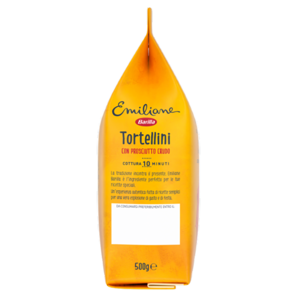 Barilla Emiliane Tortellini con Prosciutto Crudo Pasta all'Uovo Ripiena 500g