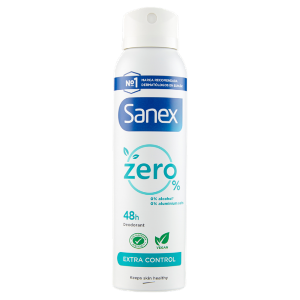 Sanex deodorante spray Zero% Extra Control protezione 48h 150 ml