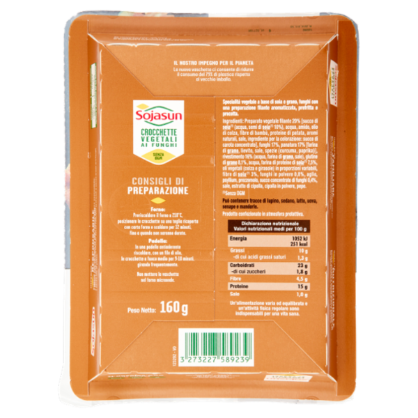 Sojasun Crocchette Vegetali ai Funghi x2 160 g