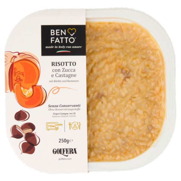 Golfera Ben Fatto Risotto con Zucca e Castagne 250 g