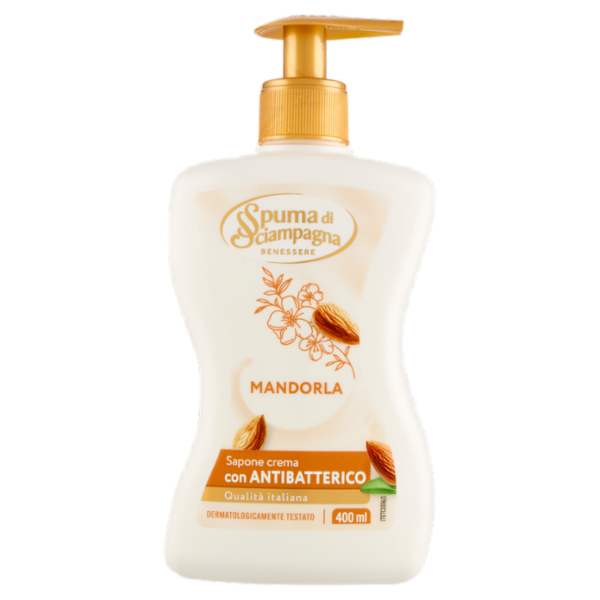 Spuma di Sciampagna Benessere Sapone crema Mandorla 400 ml