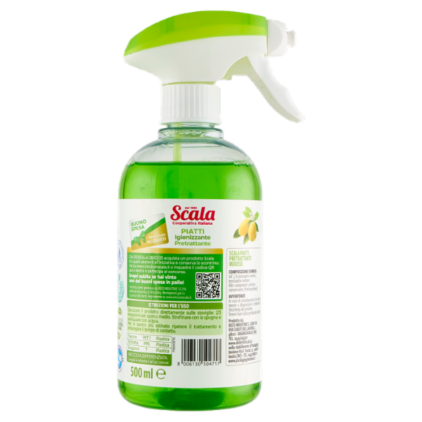 Scala Piatti Igienizzante Pretrattante Mousse 500 ml