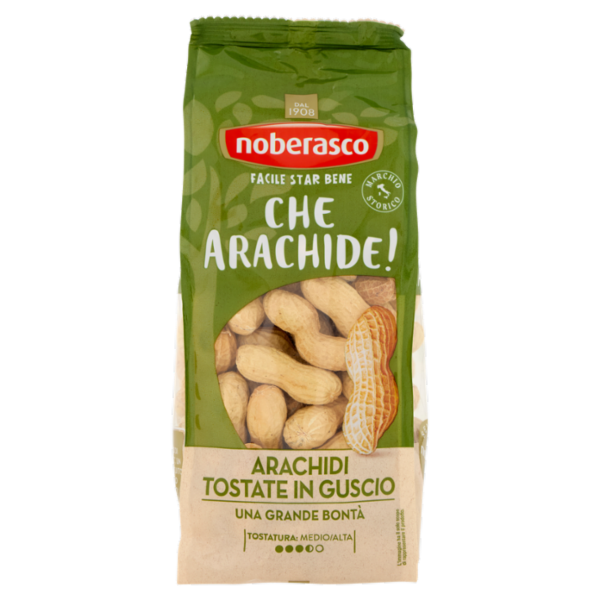 noberasco Che Arachide! Arachidi Tostate in Guscio 300 g