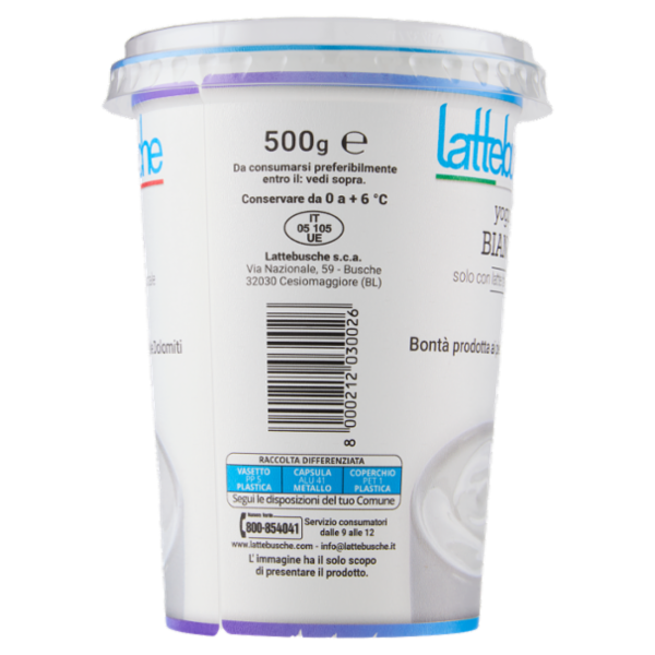 lattebusche yogurt Bianco 500 g