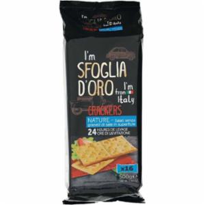 Crich Sfoglia D'Oro Cracker Non Salato 500g