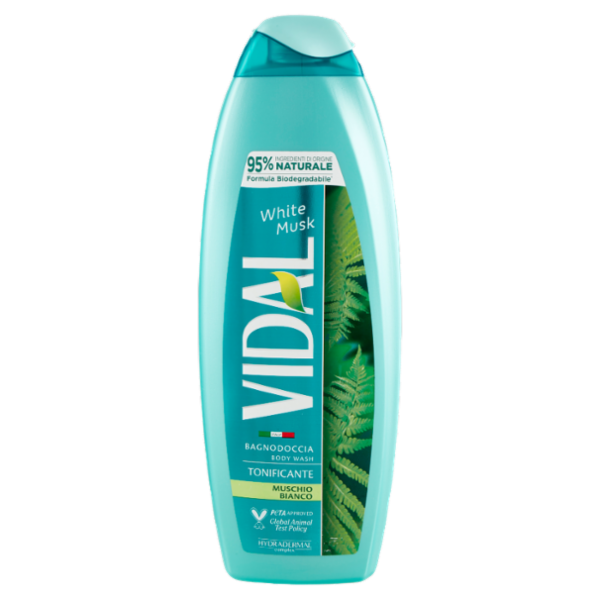 Vidal White Musk Bagnodoccia Tonificante Muschio Bianco 750 ml