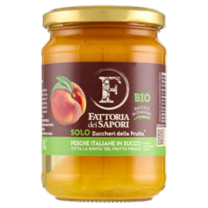 Fattoria Dei Sapori Bio Pesche Italiane In Succo 350 g