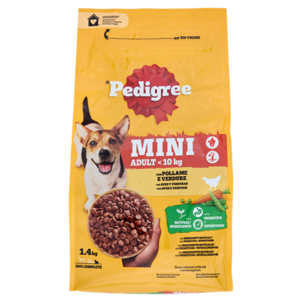Pedigree Adult Mini con Pollo e Verdure 1.4Kg