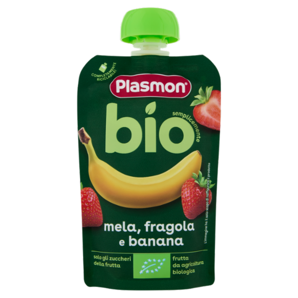 Plasmon semplicemente bio mela, fragola e banana 100 g