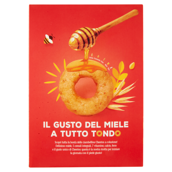 CHEERIOS Miele Ciambelline ai 5 cereali integrali con miele 375 g
