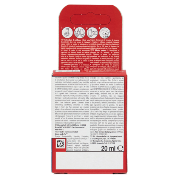 Glade Liquido Elettrico Ricarica, fragranza Warm apple pie 20 ml