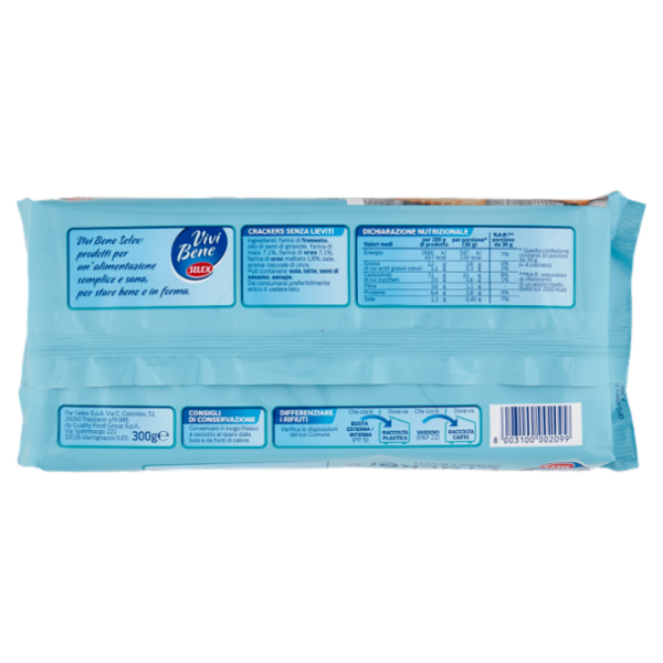 Selex Vivi Bene Cracker Senza Lieviti 300 g
