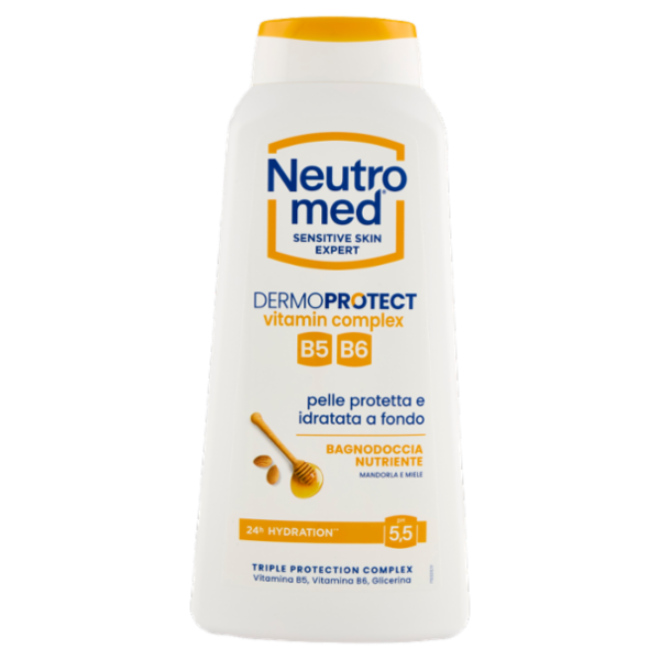Neutromed Dermoprotect vitamin complex Bagnodoccia Nutriente Mandorla e Miele pH 5,5 600 ml