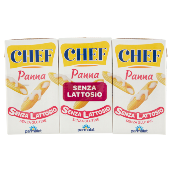 Chef Panna Senza Lattosio 3 x 125 ml