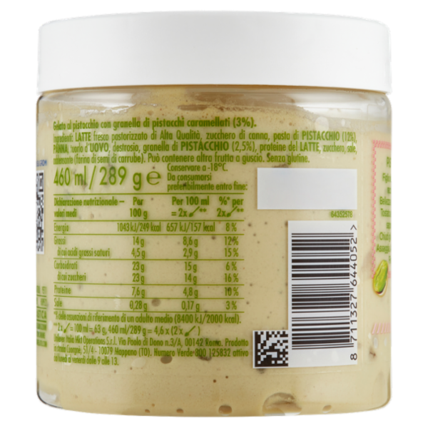 Grom Pistacchio con Pistacchio del Mediterraneo 289 g