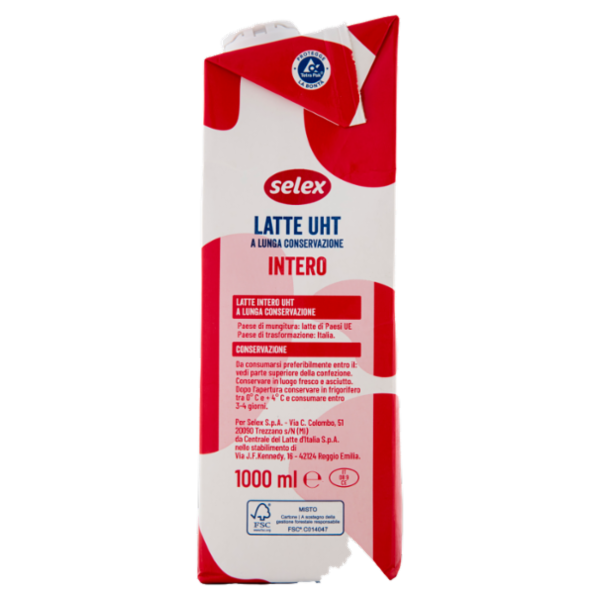 Selex Latte Uht Intero 1 L