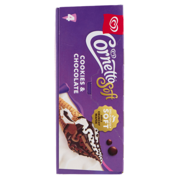 Cornetto Soft Cookies & Chocolate 4 x 81 g