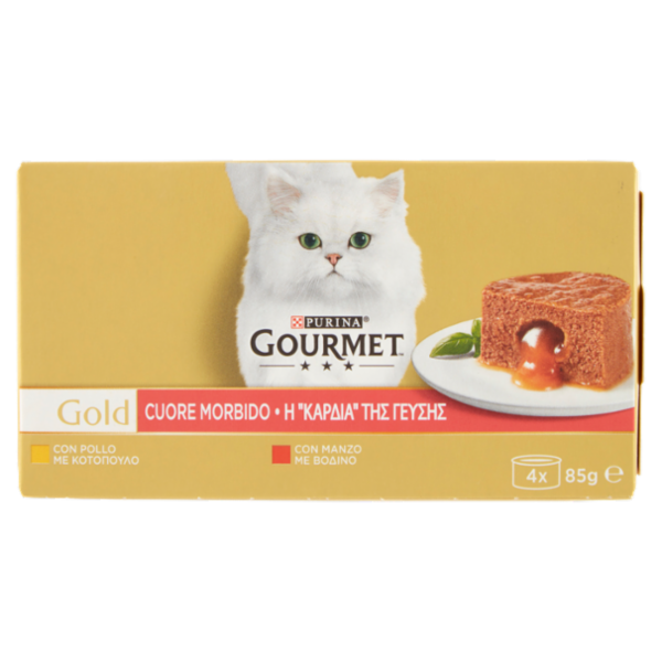PURINA GOURMET Gold Cuore Morbido Manzo / Pollo 4x85g
