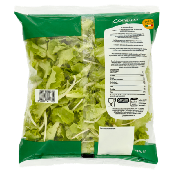 Consilia Lattughino Lavato e Pronto da Condire 125 g