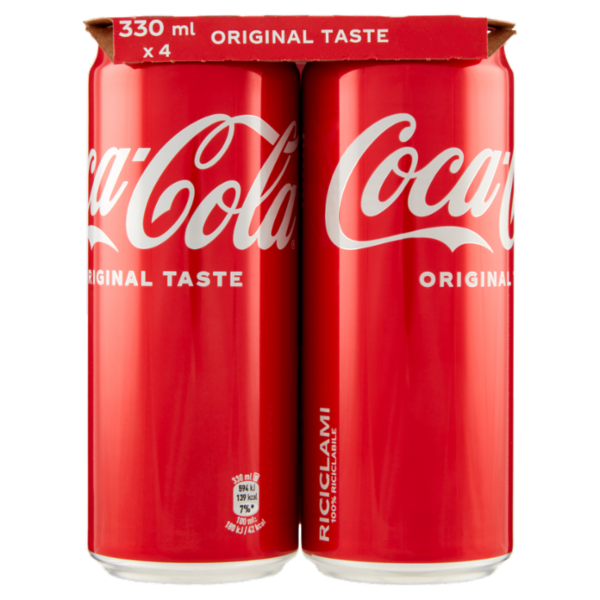 COCA-COLA Original Taste Lattina 4 x 330 ml