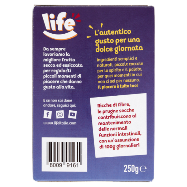 life Prugne con Nocciolo 250 g