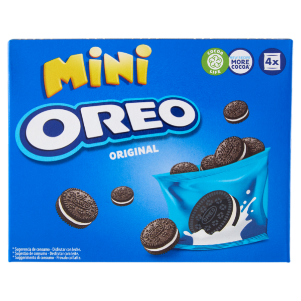 Oreo Mini, piccoli biscotti con crema alla vaniglia - 4x40g