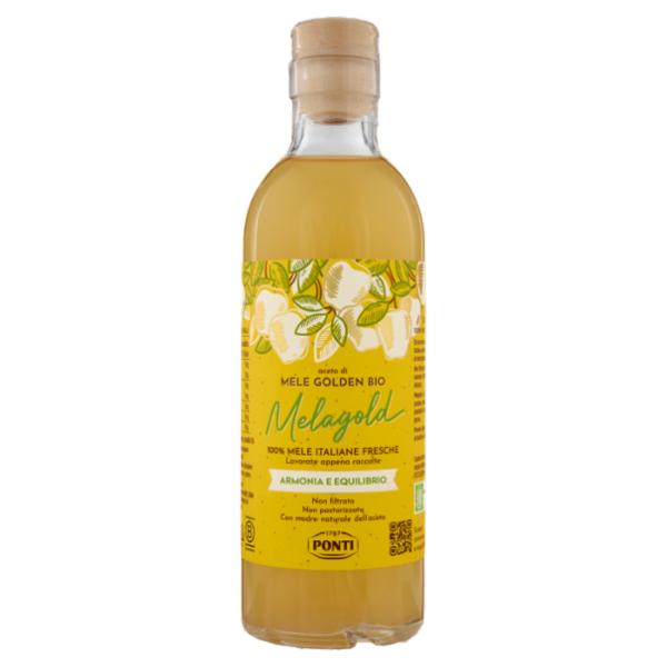 Ponti Melagold aceto di Mele Golden Bio 500 ml