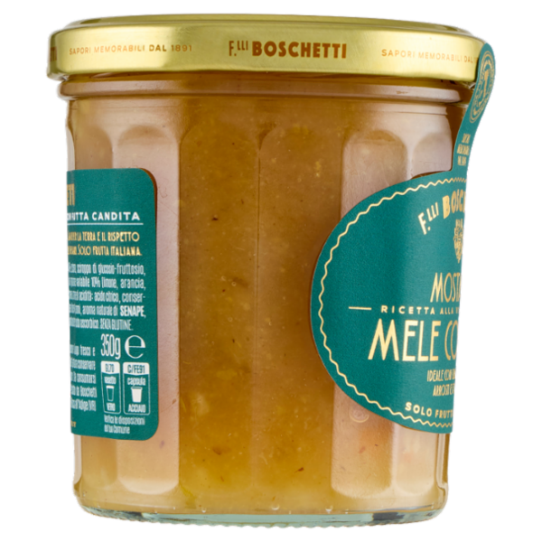 F.lli Boschetti Mostarda Ricetta alla Vicentina con Mele Cotogne 350 g