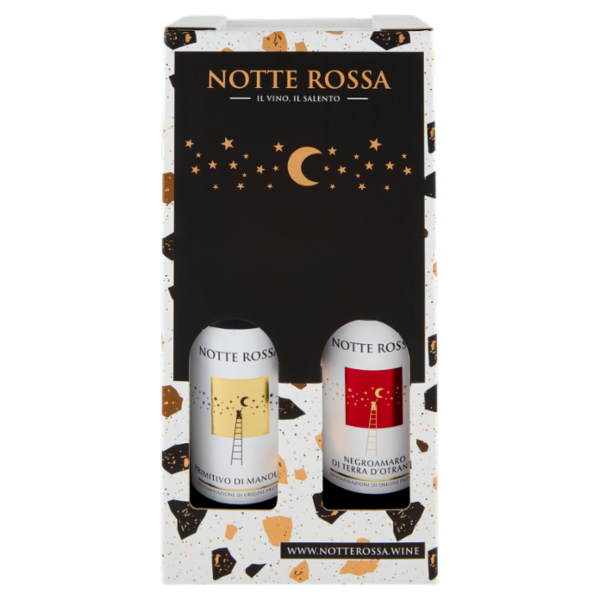 Notte Rossa Primitivo di Manduria DOP + Negroamaro di Terra d'Otranto DOP 2 x 0,75 L