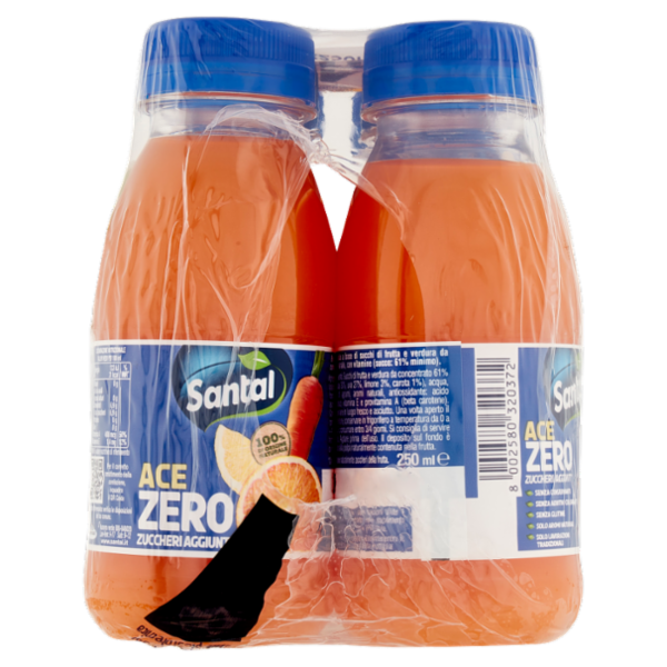 Santal ACE Zero Zuccheri Aggiunti 6 x 250 ml