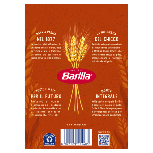 Barilla Pasta Integrale Cellentani 500g