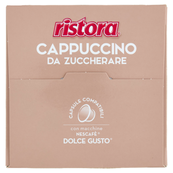 ristora Cappuccino da Zuccherare Capsule Compatibili con Macchine Nescafè Dolce Gusto 10 x 14 g