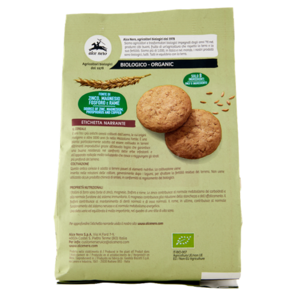 alce nero Frollini di Farro 300 g