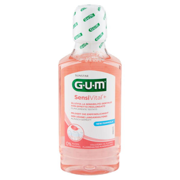 Gum SensiVital+ Collutorio al Fluoro 300 ml