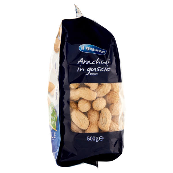 IL GIGANTE Arachidi in guscio Tostate 500 g