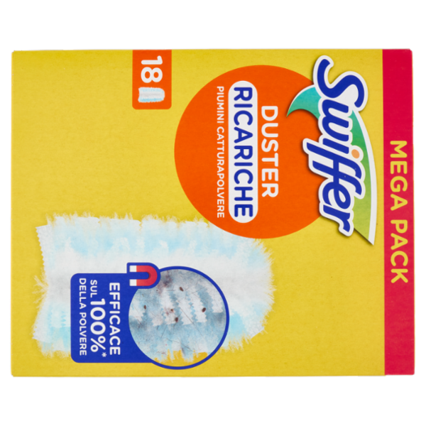 Swiffer Duster Cattura Polvere - Ricarica 18 Piumini per spolverare