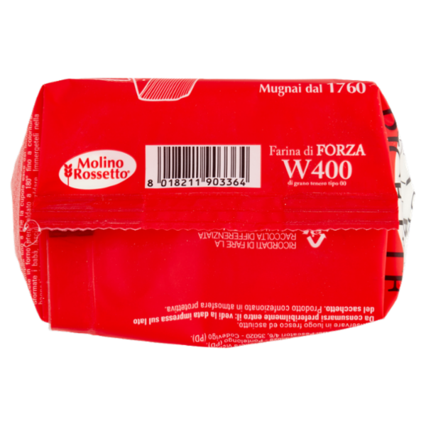 Molino Rossetto Farina di Forza W400 di grano tenero tipo 00 1 Kg