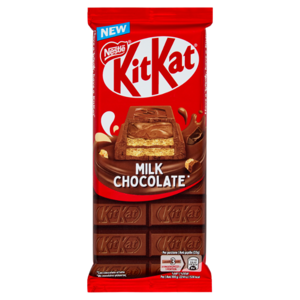 KITKAT Cioccolato al Latte Tavoletta Wafer ricoperta di Cioccolato 99g - Nestlé Kitkat