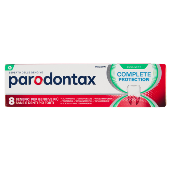 Parodontax dentifricio Complete Protection Cool Mint denti e gengive più sane con fluoro 75 ml