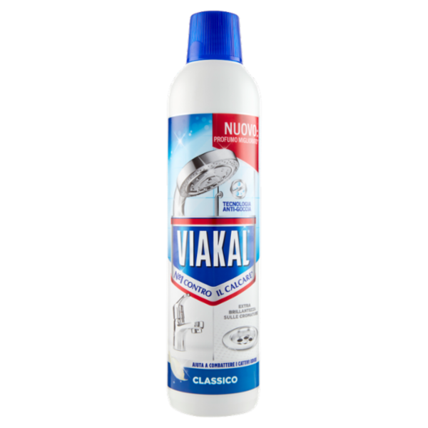 Viakal Detersivo Anticalcare Bagno e Cucina Classico Liquido 720 ml