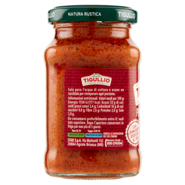 Tigullio Pomodori Secchi e Pistacchi 185 g