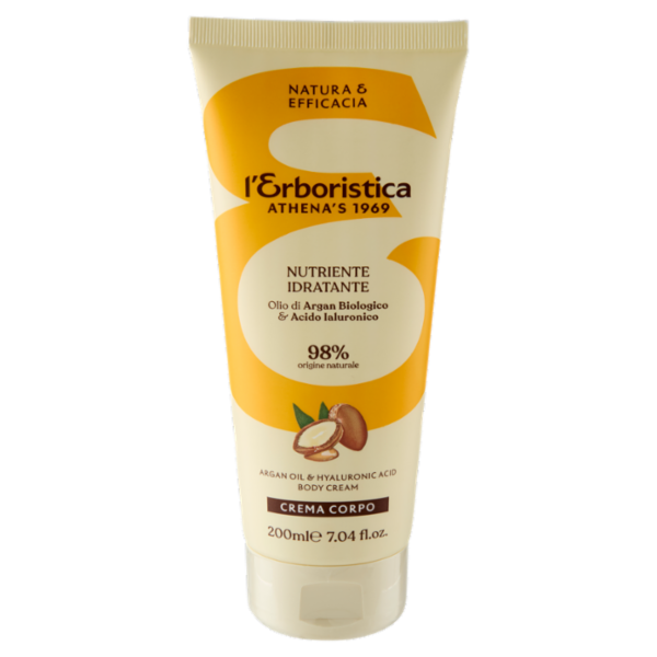 l'Erboristica Crema Corpo Nutriente Idratante Olio di Argan Biolologico & Acido laluronico 200 ml