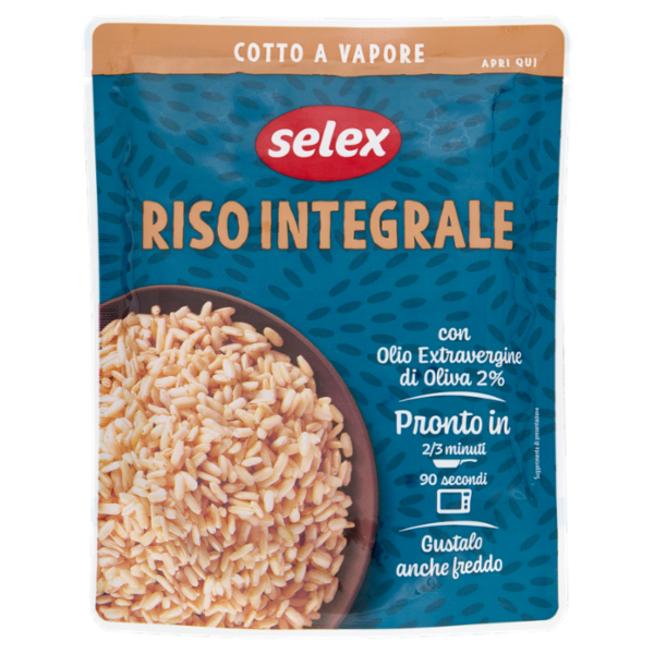 Selex Cereali Cotti a Vapore Riso Integrale 250 g