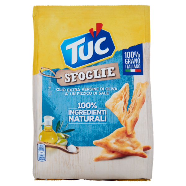 Tuc Sfoglie, crackers con Olio Extra Vergine di Oliva & Un Pizzico di Sale - 170 g