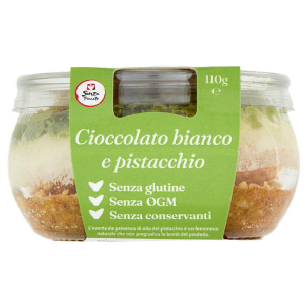 Senza Peccato Cioccolato bianco e pistacchio 110 g