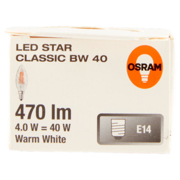 Osram Led Star Classic BW 40 Warm White 4.0 W E14