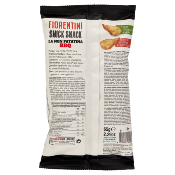 Fiorentini gli Originali Snick Snack la Non Patatina BBQ 65 g