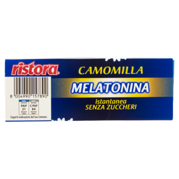 ristora Camomilla Melatonina istantanea Senza Zuccheri 16 x 4 g