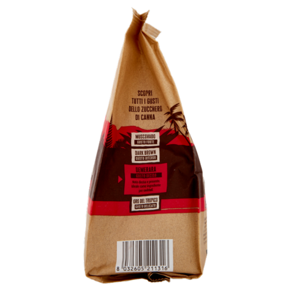 Italia Zuccheri Demerara Zucchero Grezzo di Canna 500 g